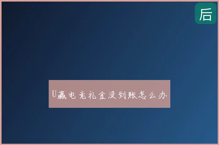 U赢电竞礼金没到账怎么办